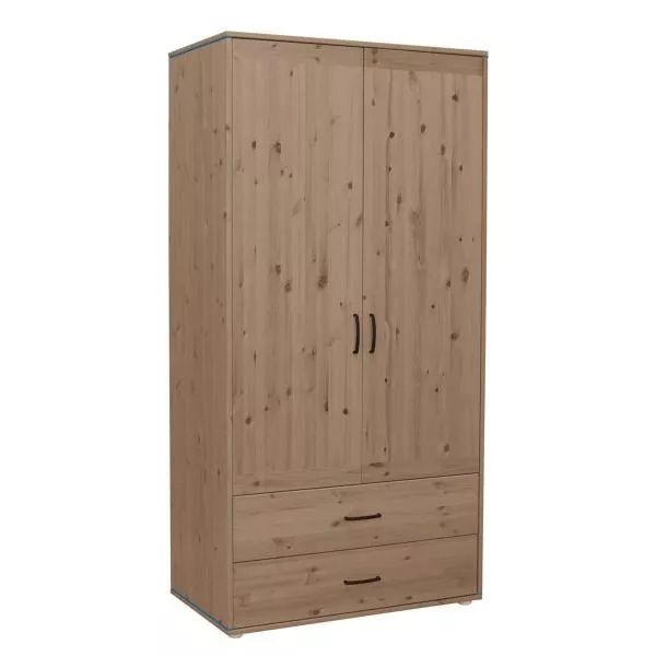 Kleiderschrank 2 Schübe 2 T. Terra/Nordic Blue Kleiderschrank 2 Schübe 2 T. Terra/Nordic Blue
