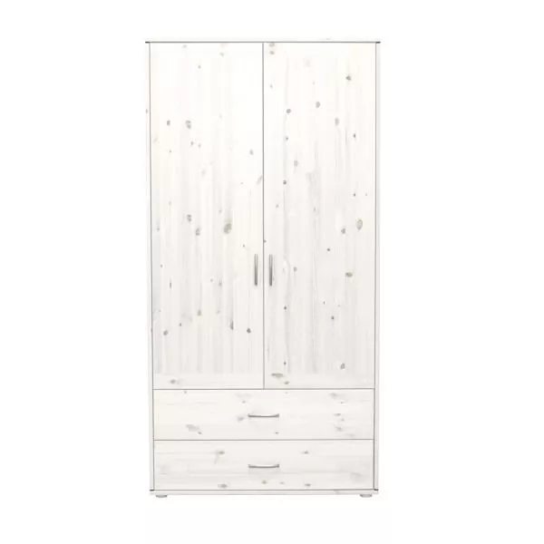 Schrank 2 Schübe 2 T. Kieferweiß/Nordic Blue Schrank 2 Schübe 2 T. Kieferweiß/Nordic Blue