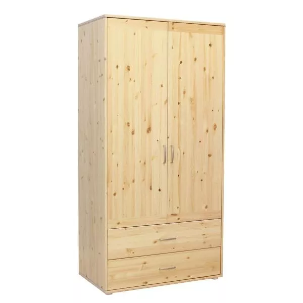 Kleiderschrank 2 Schübe 2 T. Kiefer/Urban Grey Kleiderschrank 2 Schübe 2 T. Kiefer/Urban Grey