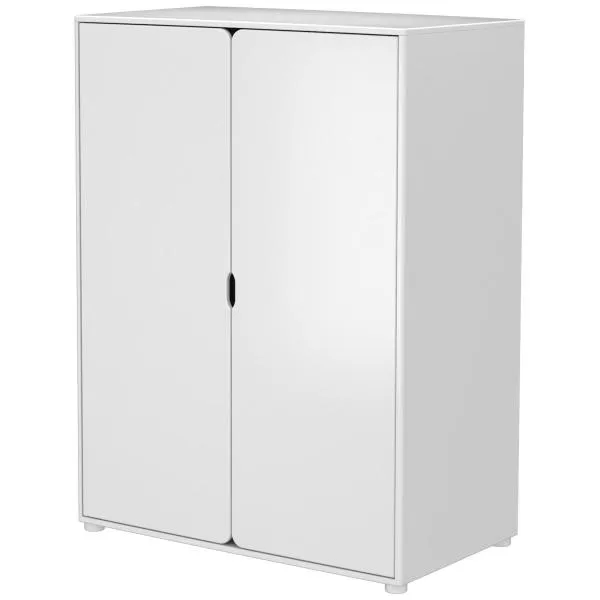 Flexa Cabby Schrank 2 Türen, 2 Böden, 1 Kleiderst. deckweiß Flexa Cabby Schrank 2 Türen, 2 Böden, 1 Kleiderst. deckweiß