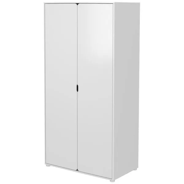 Flexa Cabby Schrank 2 Türen, 4 Böden, 1 Kleiderst. deckweiß Flexa Cabby Schrank 2 Türen, 4 Böden, 1 Kleiderst. deckweiß