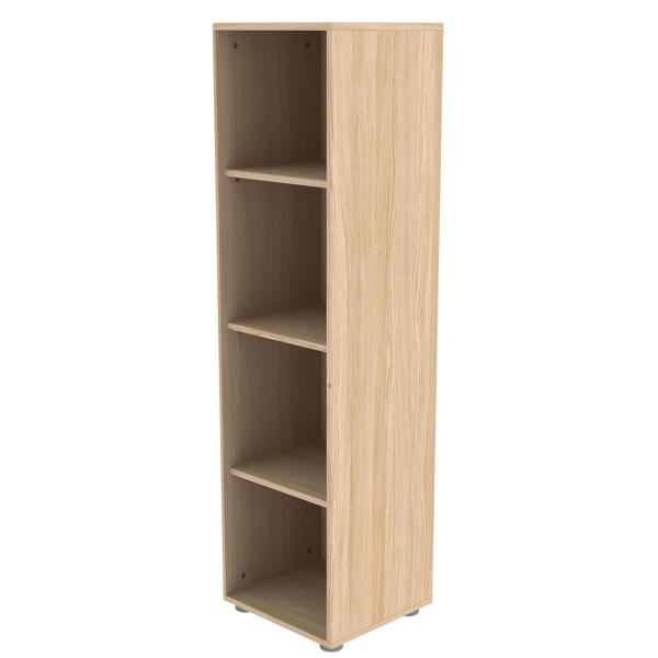 Flexa Popsicle Schmales Bücherregal mit 3 Böden einschl. Füsse in - Eiche Flexa Popsicle Schmales Bücherregal mit 3 Böden einschl. Füsse in - Eiche