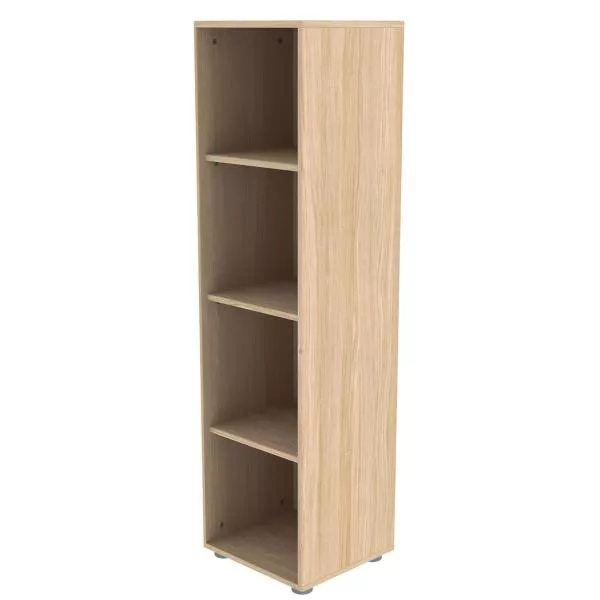 Flexa Popsicle Schmales Bücherregal mit 3 Böden einschl. Füsse in - Eiche Flexa Popsicle Schmales Bücherregal mit 3 Böden einschl. Füsse in - Eiche