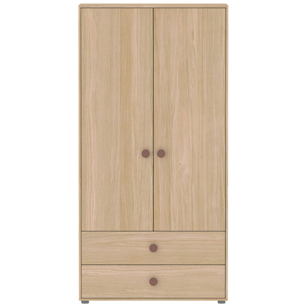 Flexa Popsicle hoher Kleiderschrank 2 Türen, 2 Schubladen, incl. Füsse - Cherry Flexa Popsicle hoher Kleiderschrank 2 Türen, 2 Schubladen, incl. Füsse - Cherry