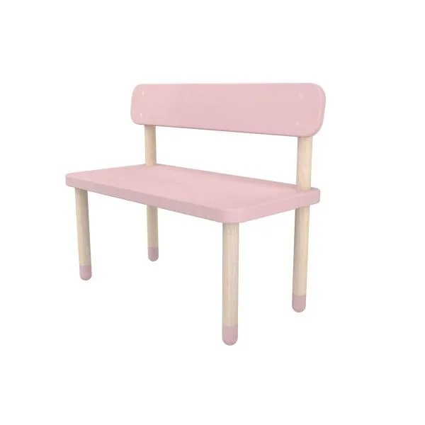 Flexa Play Sitzbank mit Rückenlehne Rosa Flexa Play Sitzbank mit Rückenlehne Rosa