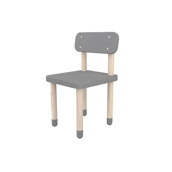 Flexa Play Kinder-Stuhl eckig Grau Flexa Play Kinder-Stuhl eckig Grau