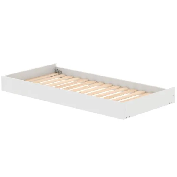 White Ausziehbett 90x190 mit 2 Schübe weiß/weiß White Ausziehbett 90x190 mit 2 Schübe weiß/weiß