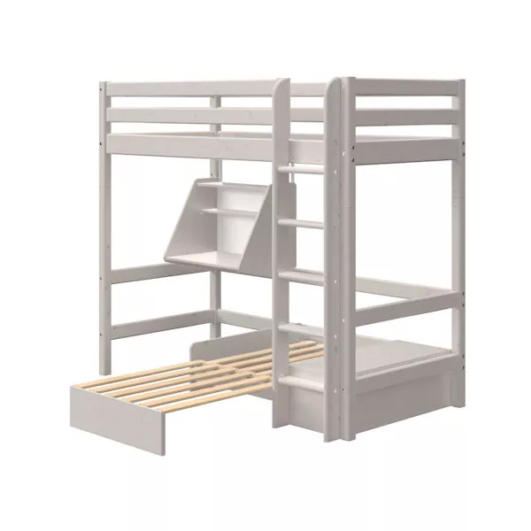 Flexa Hochbett CASA 90x200 ger. Leiter grau Flexa Hochbett CASA 90x200 ger. Leiter grau