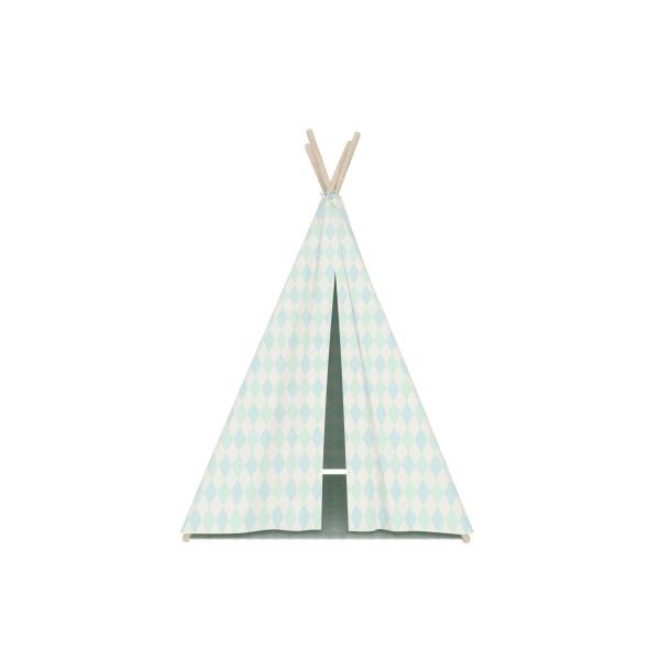 Tipi Zelt mit Steppmatte Türkis Tipi Zelt mit Steppmatte Türkis