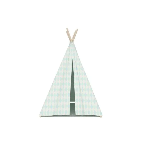 Tipi Zelt mit Steppmatte Türkis Tipi Zelt mit Steppmatte Türkis