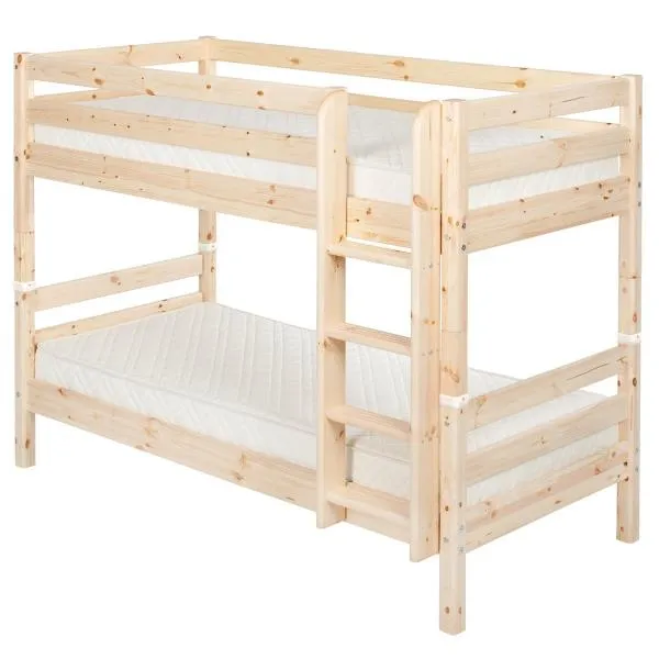 Flexa Classic Etagenbett 90x200 gerade Leiter in natur Flexa Classic Etagenbett 90x200 gerade Leiter in natur