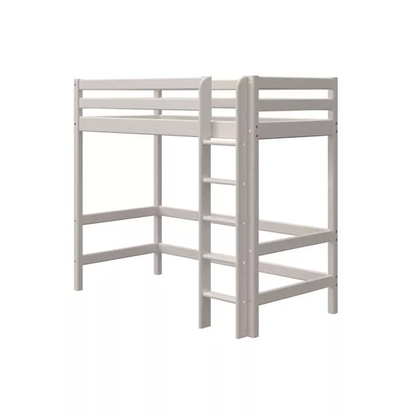 Flexa Hochbett 90x200 gerade Leiter in grau Flexa Hochbett 90x200 gerade Leiter in grau