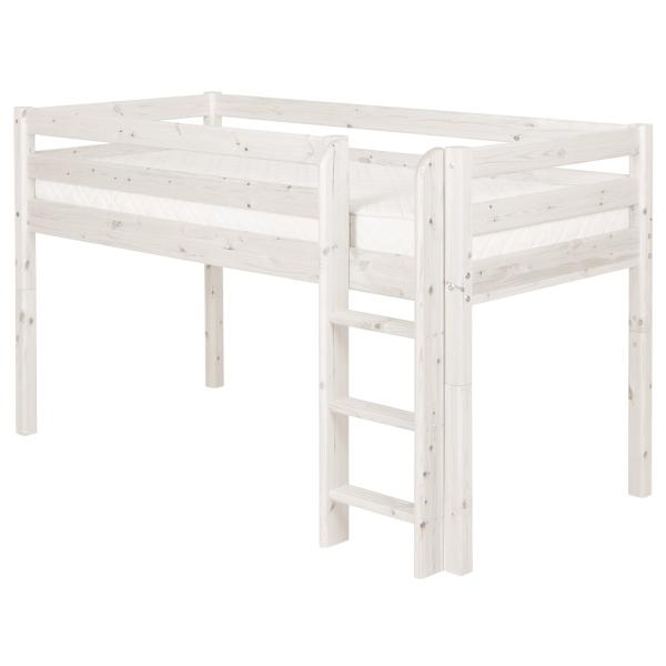 Flexa Classic Spielbett 90x200 gerade Leiter in weiß Flexa Classic Spielbett 90x200 gerade Leiter in weiß