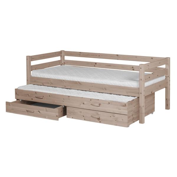 Classic Bettliege 90x200 mit 2 Schübe und Ausziehbett terra Classic Bettliege 90x200 mit 2 Schübe und Ausziehbett terra