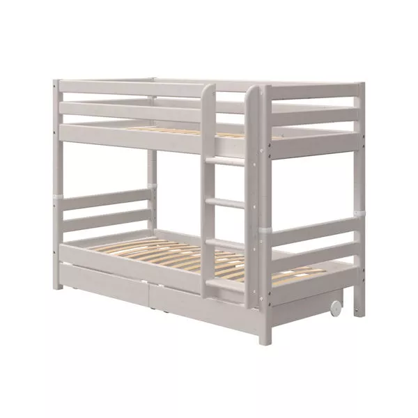 Flexa Etagenbett 90x200 mit 2 Schübe in grau Flexa Etagenbett 90x200 mit 2 Schübe in grau