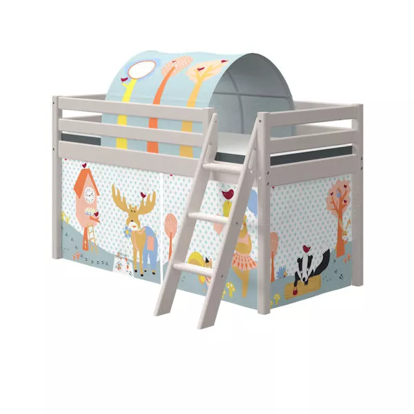 Flexa Spielbett 90x200 Schrägleiter in grau Flexa Spielbett 90x200 Schrägleiter in grau
