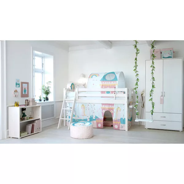 Flexa Spielbett 90x200 Schrägleiter in grau Flexa Spielbett 90x200 Schrägleiter in grau