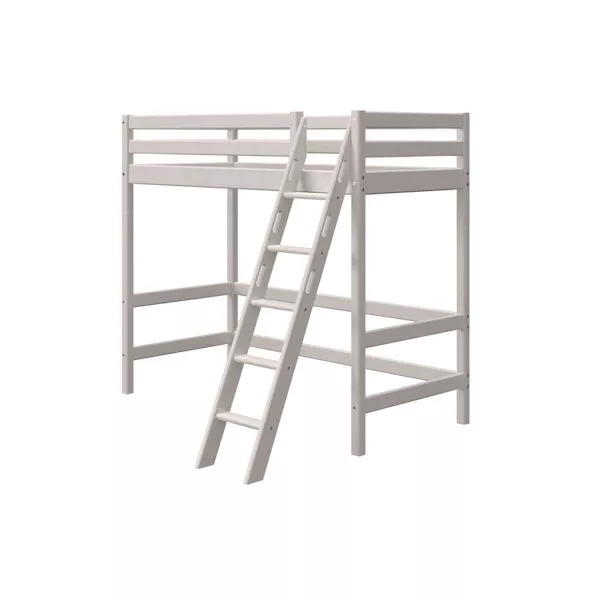 Flexa Hochbett 90x200 Schrägleiter in grau Flexa Hochbett 90x200 Schrägleiter in grau