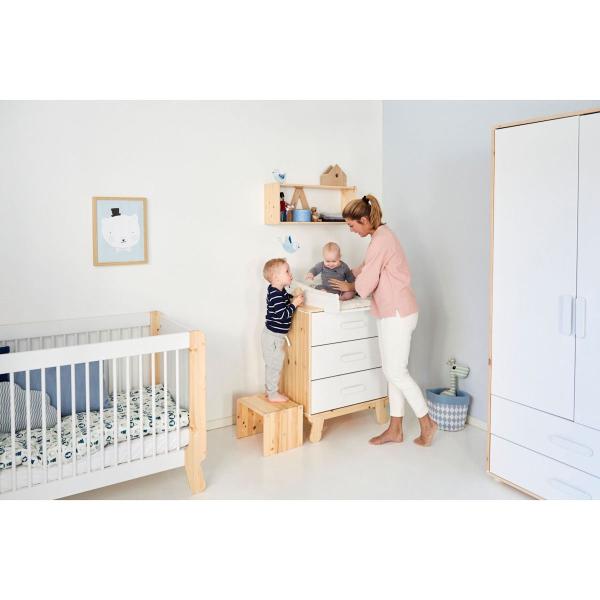 Flexa Näst 2-in-1 Wickeltisch Natur/Weiß Flexa Näst 2-in-1 Wickeltisch Natur/Weiß