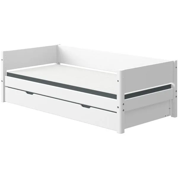 White Einzelbett 90x190 mit Gästebett weiß White Einzelbett 90x190 mit Gästebett weiß