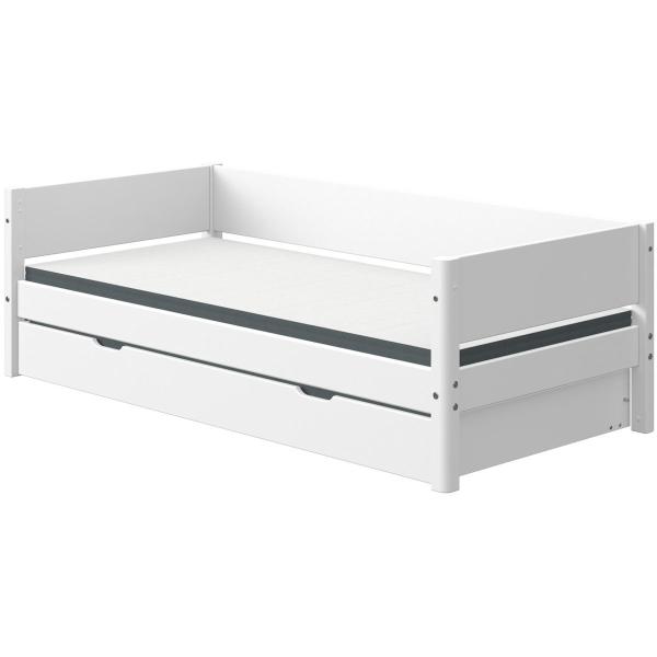 White Einzelbett 90x200 mit Gästebett weiß/weiß White Einzelbett 90x200 mit Gästebett weiß/weiß