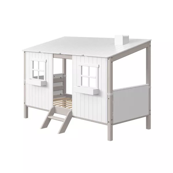 Flexa MyHouse 1/1 in 90x200 grau/lackweiß Flexa MyHouse 1/1 in 90x200 grau/lackweiß