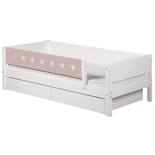 Flexa White Einzelbett 90x190 cm Schübe u. Sicherung rosa Flexa White Einzelbett 90x190 cm Schübe u. Sicherung rosa