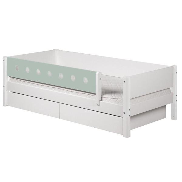 Flexa White Einzelbett 90x200 cm Schübe u. Sicherung mint Flexa White Einzelbett 90x200 cm Schübe u. Sicherung mint