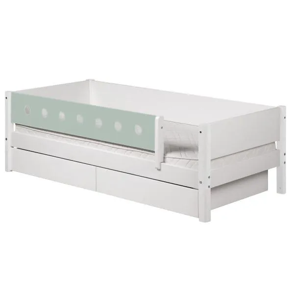 Flexa White Einzelbett 90x190 cm Schübe u. Sicherung mint Flexa White Einzelbett 90x190 cm Schübe u. Sicherung mint