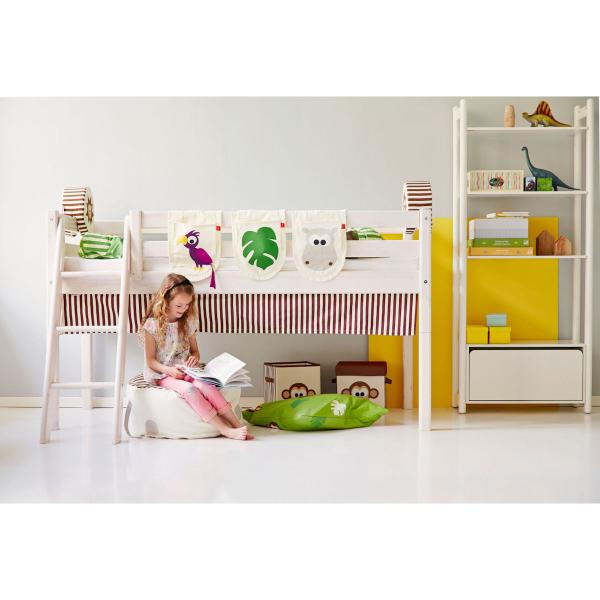 Flexa Classic Spielbett 90x200 gerade Leiter in weiß Flexa Classic Spielbett 90x200 gerade Leiter in weiß