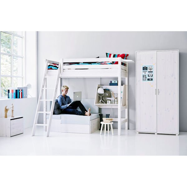 Flexa Classic Hängeschreibtisch mit Regal in weiß Flexa Classic Hängeschreibtisch mit Regal in weiß