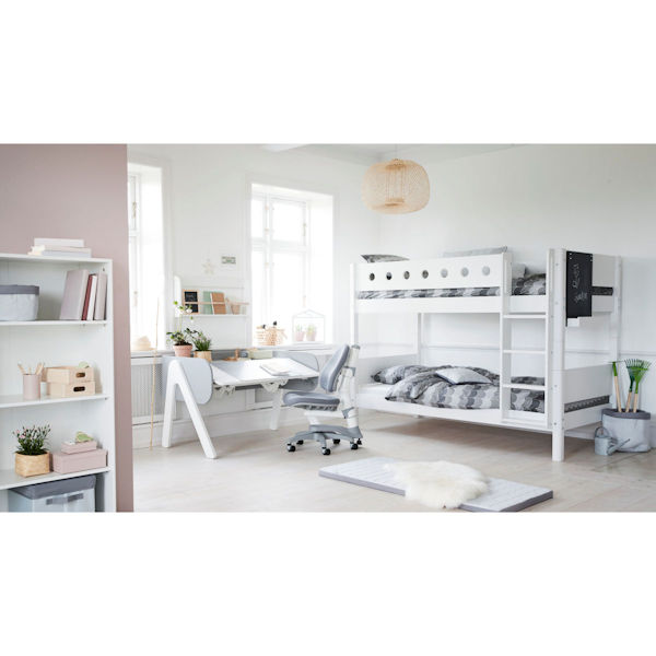 Flexa White Etagenbett 90x200 gerade Leiter in birke/weiß Flexa White Etagenbett 90x200 gerade Leiter in birke/weiß
