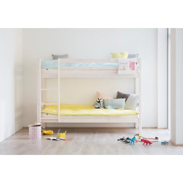 Flexa Basic Hit Etagenbett gerade Leiter 90x200 cm weiß Flexa Basic Hit Etagenbett gerade Leiter 90x200 cm weiß