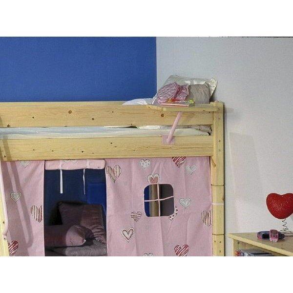 Flexa Basic Trendy Ansatztisch farbiger Metallarm, nat/Pink Flexa Basic Trendy Ansatztisch farbiger Metallarm, nat/Pink