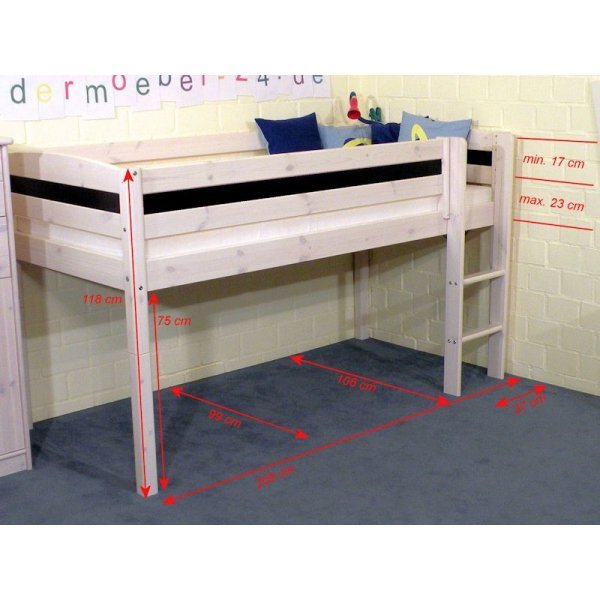 Flexa Basic Trendy Spielbett gerade L., weiß/blau Weltall Flexa Basic Trendy Spielbett gerade L., weiß/blau Weltall