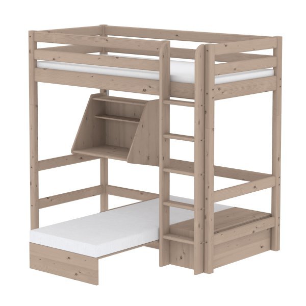 Flexa Classic Hochbett CASA 90x200 gerade Leiter in terra Flexa Classic Hochbett CASA 90x200 gerade Leiter in terra