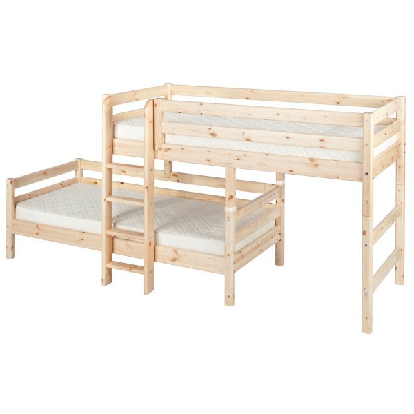 Flexa Classic Mittelhohes Kombibett 90x200 gerade L. natur Flexa Classic Mittelhohes Kombibett 90x200 gerade L. natur