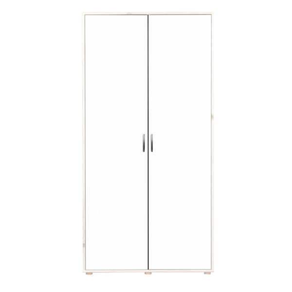 Extrahoher Schrank 2 Türen Kieferweiß/Lack weiß Extrahoher Schrank 2 Türen Kieferweiß/Lack weiß