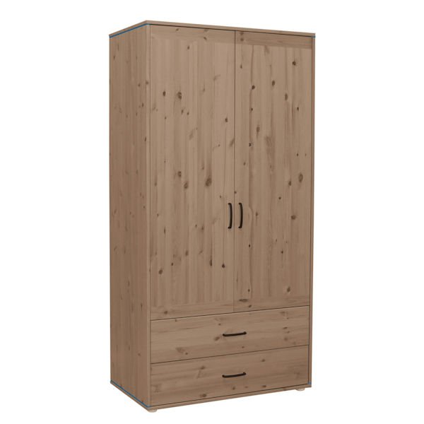 Kleiderschrank 2 Schübe 2 T. Terra/Nordic Blue Kleiderschrank 2 Schübe 2 T. Terra/Nordic Blue