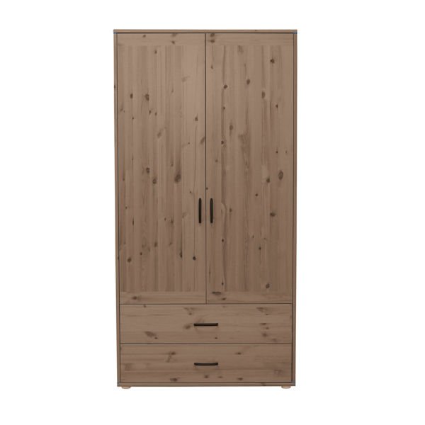 Kleiderschrank 2 Schübe 2 T. Terra/Nordic Blue Kleiderschrank 2 Schübe 2 T. Terra/Nordic Blue