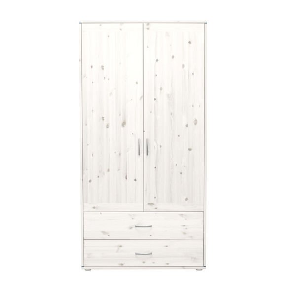 Schrank 2 Schübe 2 T. Kieferweiß/Nordic Blue Schrank 2 Schübe 2 T. Kieferweiß/Nordic Blue