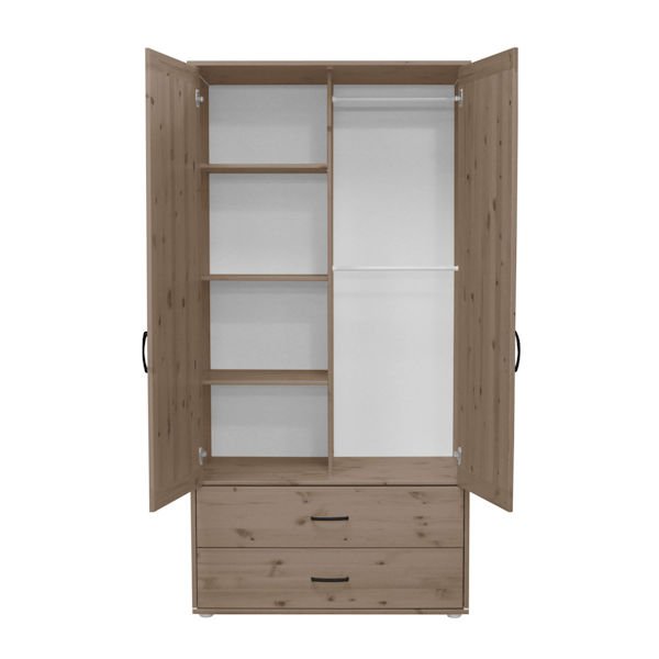 Kleiderschrank 2 Schübe 2 T. Terra/Nordic Blue Kleiderschrank 2 Schübe 2 T. Terra/Nordic Blue