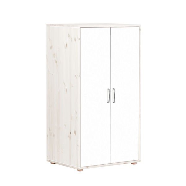 Kleiderschrank 2 Türen Kieferweiß/Lack weiß Kleiderschrank 2 Türen Kieferweiß/Lack weiß