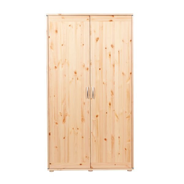 Kleiderschrank 2 Türen Kiefer/Nordic Blue Kleiderschrank 2 Türen Kiefer/Nordic Blue