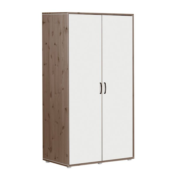 Kleiderschrank 2 Türen Terra/Lack weiß Kleiderschrank 2 Türen Terra/Lack weiß
