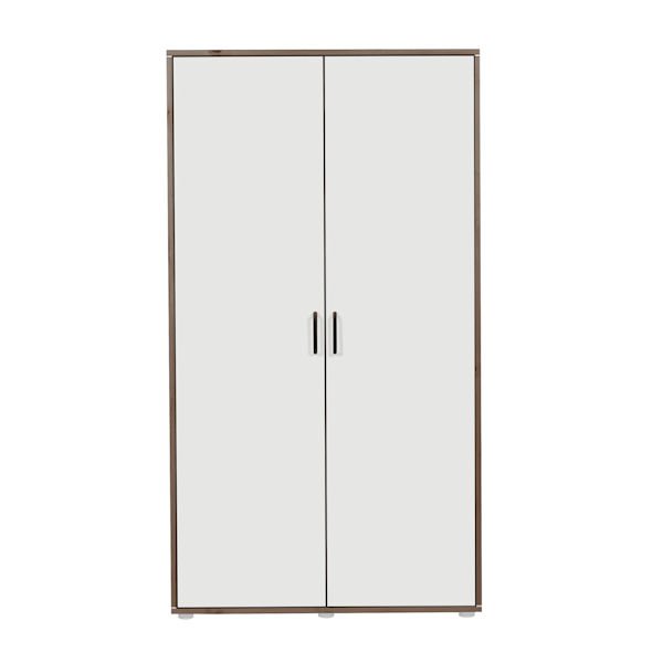 Kleiderschrank 2 Türen Terra/Lack weiß Kleiderschrank 2 Türen Terra/Lack weiß