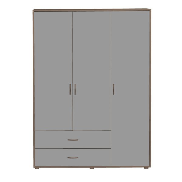 Kleiderschrank 3 Türen 2 Schübe Terra/Urban Grey Kleiderschrank 3 Türen 2 Schübe Terra/Urban Grey