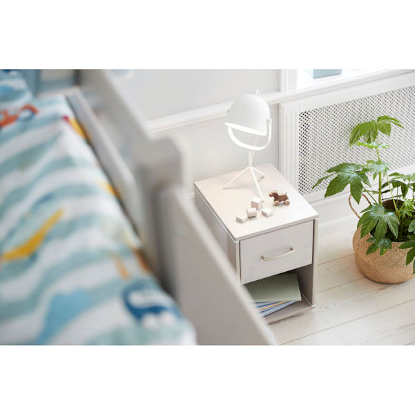 Flexa Nachttisch, 1 Schublade grau/weiß Flexa Nachttisch, 1 Schublade grau/weiß