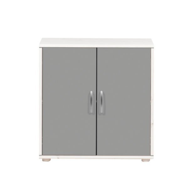 Classic Kommode 2 Türen Kieferweiß/Urban Grey Classic Kommode 2 Türen Kieferweiß/Urban Grey