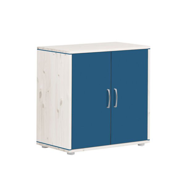 Classic Kommode 2 Türen Kieferweiß/Nordic Blue Classic Kommode 2 Türen Kieferweiß/Nordic Blue